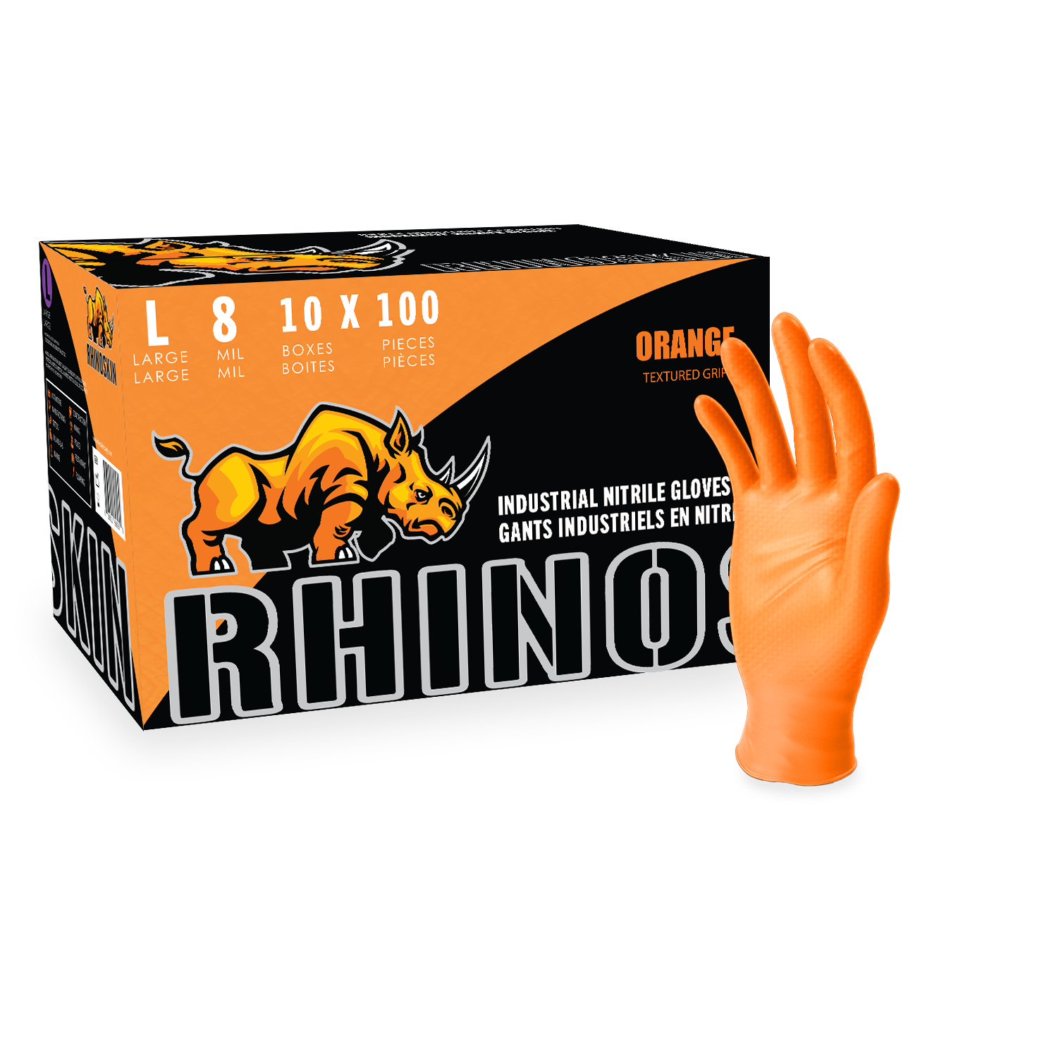 Black Nitrile Gloves 8mil RhinoSkin – Rhinoskin Gloves